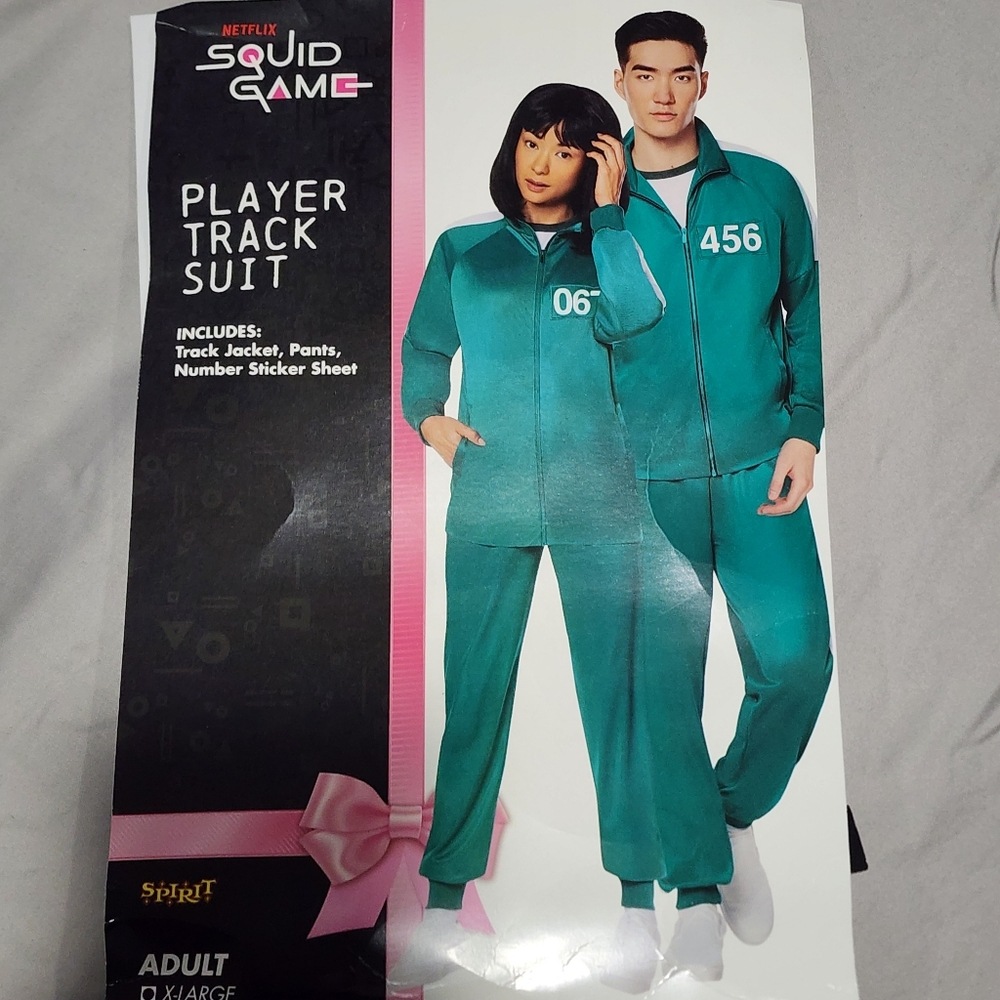 Halloween Squid Game Green Player Track Suit